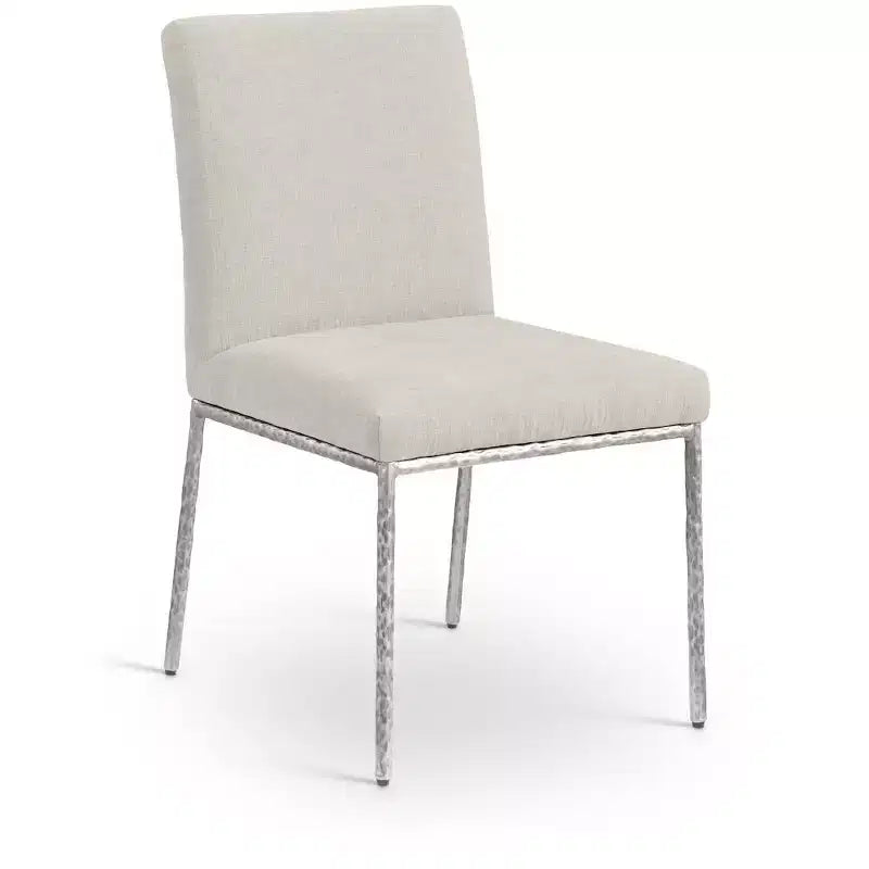 Meridian Furniture,Reeves Chenille Fabric Dining Chair, Set of 2