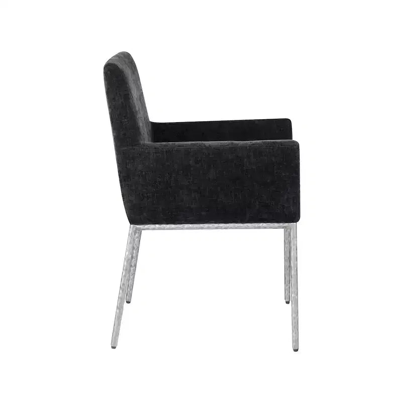 Meridian Furniture,Reeves Chenille Fabric Dining Chair, Set of 2