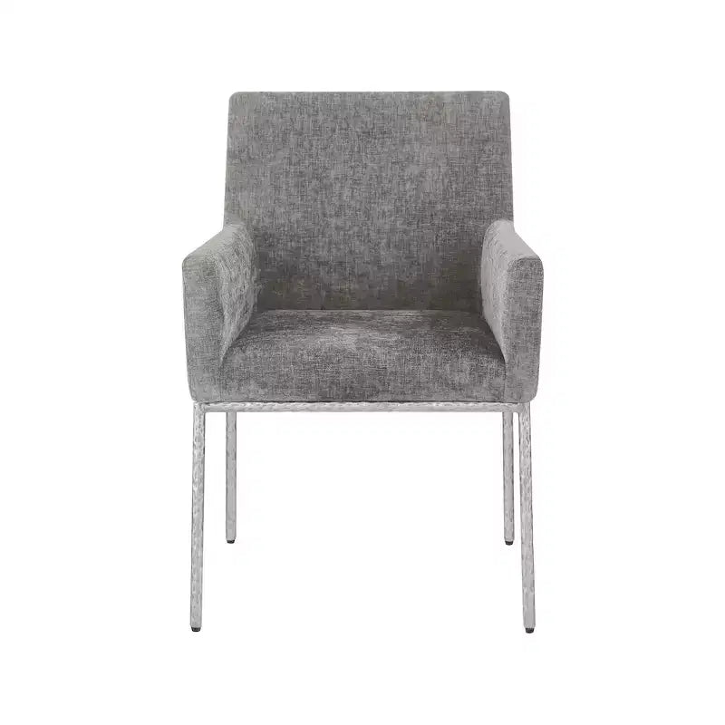 Meridian Furniture,Reeves Chenille Fabric Dining Chair, Set of 2