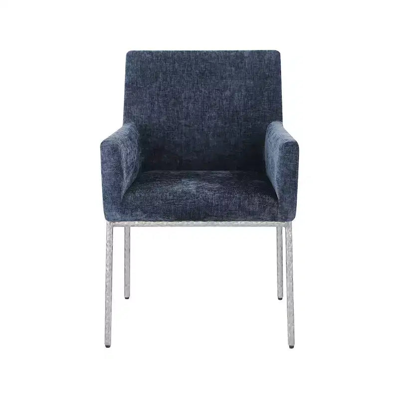 Meridian Furniture,Reeves Chenille Fabric Dining Chair, Set of 2