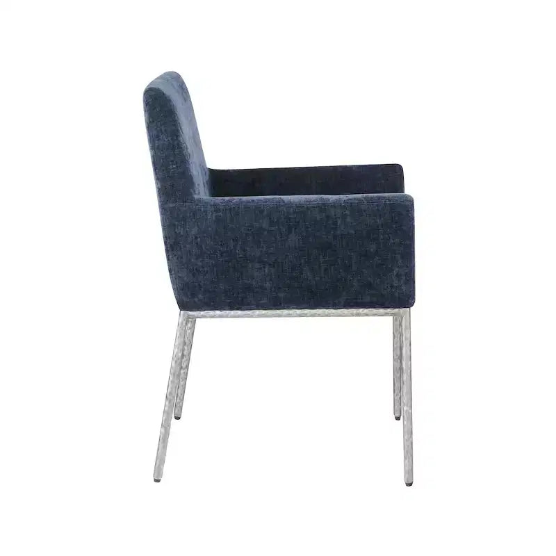 Meridian Furniture,Reeves Chenille Fabric Dining Chair, Set of 2