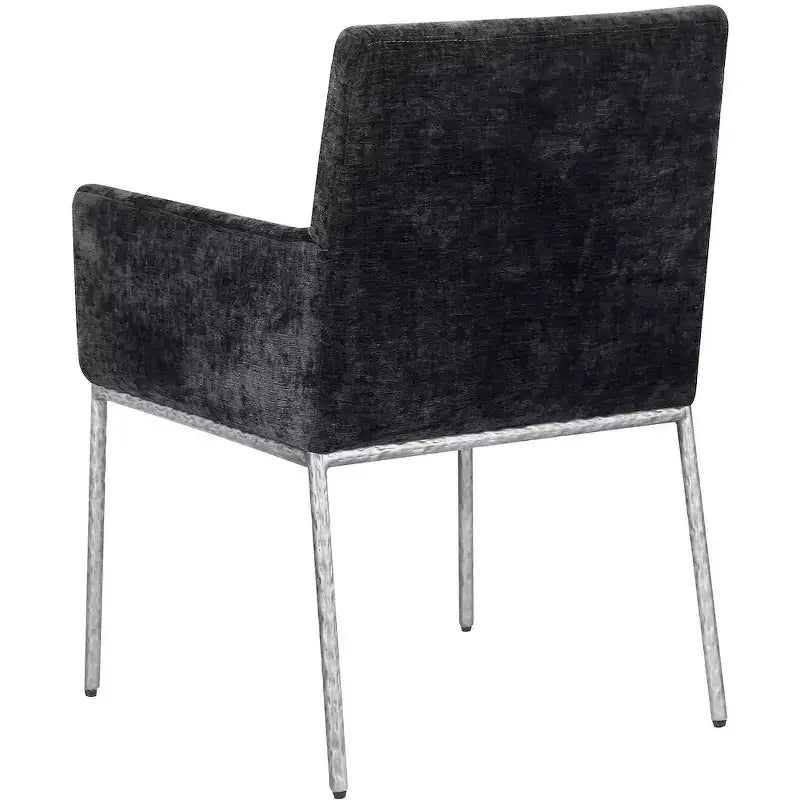 Meridian Furniture,Reeves Chenille Fabric Dining Chair, Set of 2