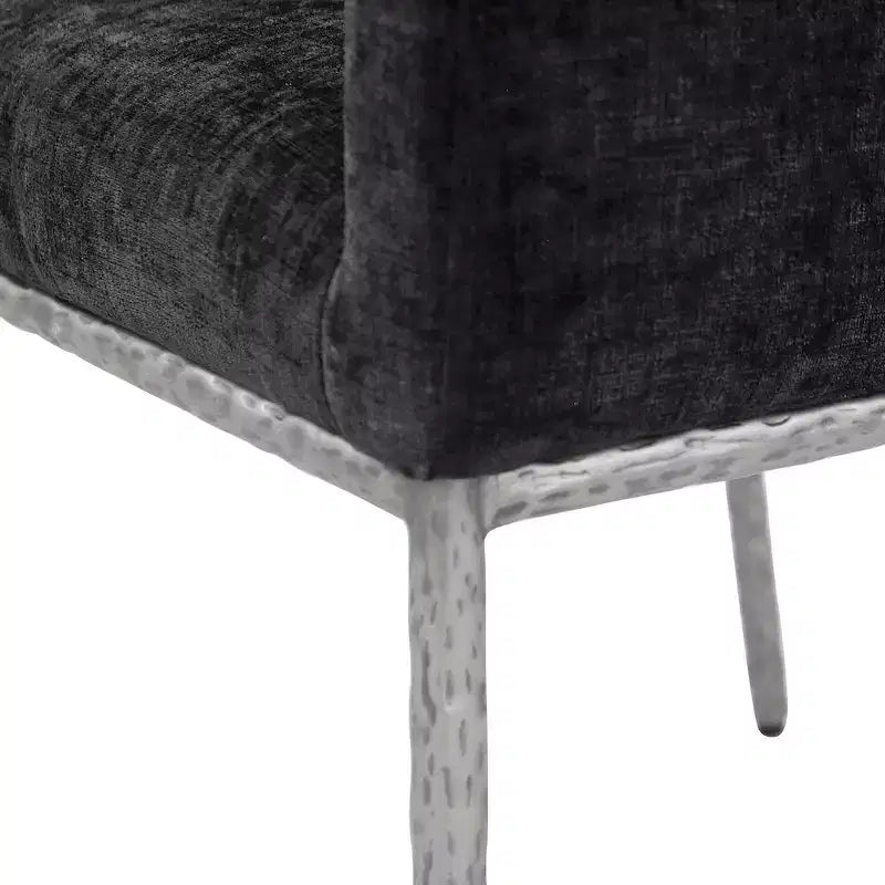 Meridian Furniture,Reeves Chenille Fabric Dining Chair, Set of 2