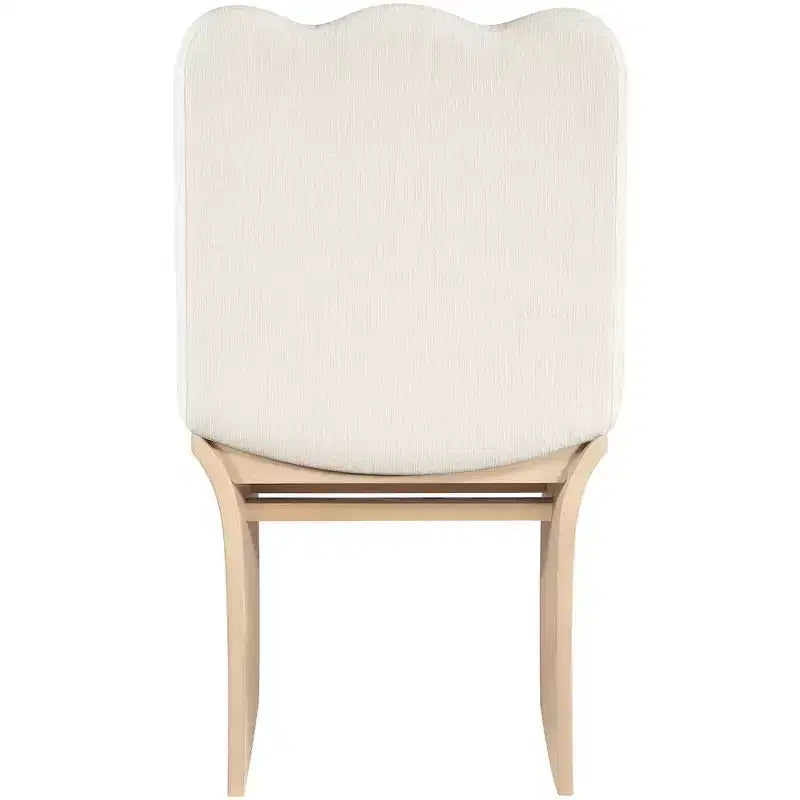 Meridina Furniture,Shaw Cream Chenille Fabric Upholstered Dining Chair