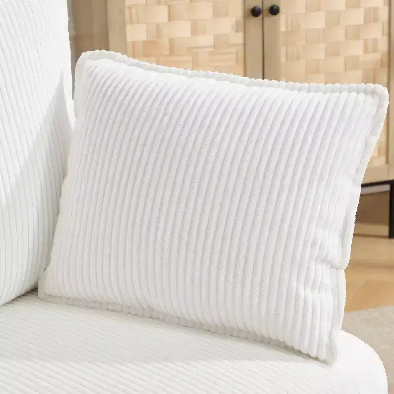 GDFStudio Roxane Modern Upholstered Swivel Chair with Pillows