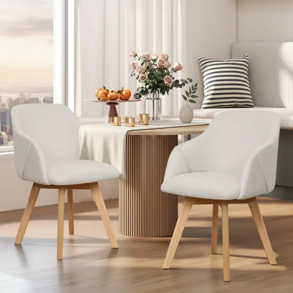 Fauteuil moderne en lin
