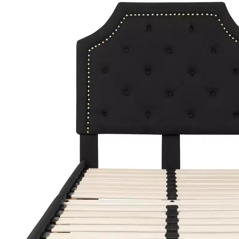 Flash Furniture Brighton Arched Tufted Upholstered Platform Bed