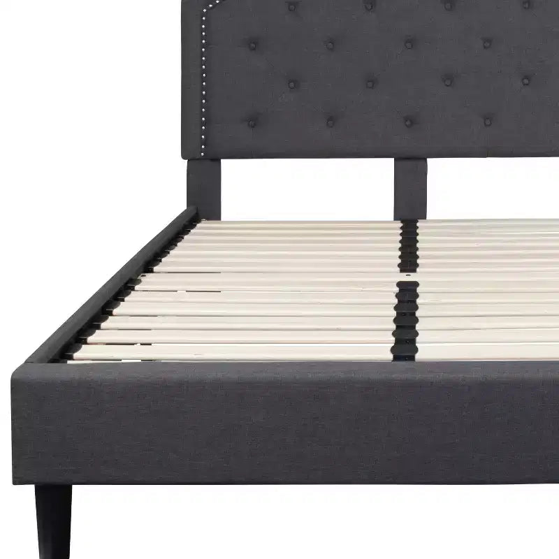 Flash Furniture Brighton Arched Tufted Upholstered Platform Bed