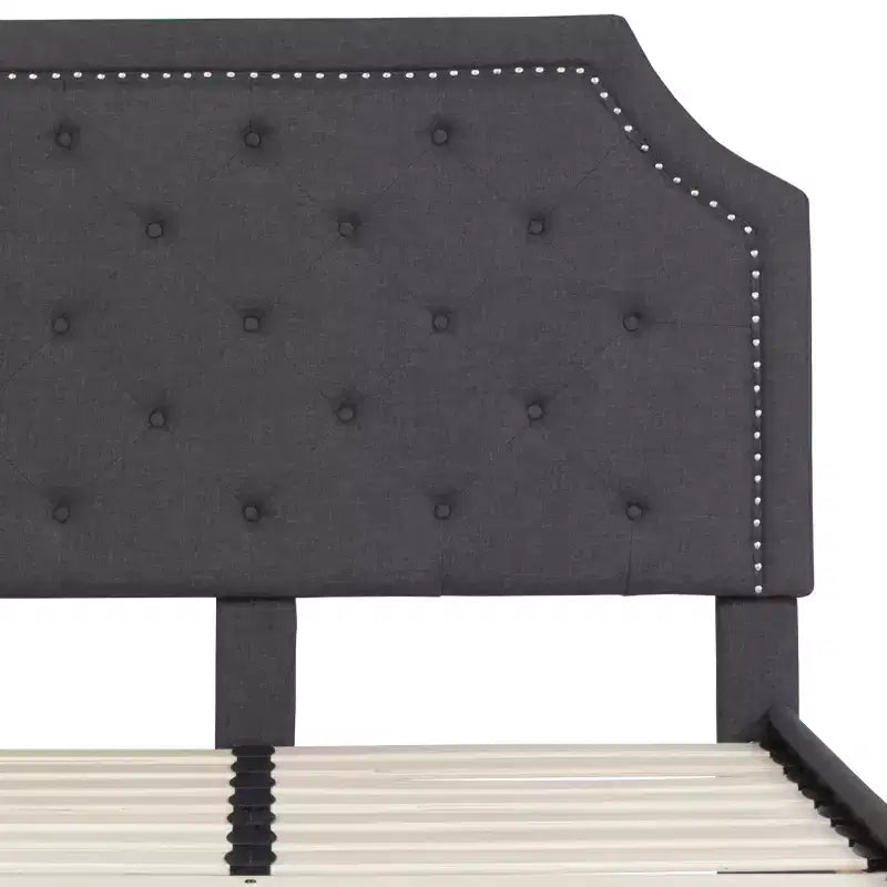 Flash Furniture Brighton Arched Tufted Upholstered Platform Bed