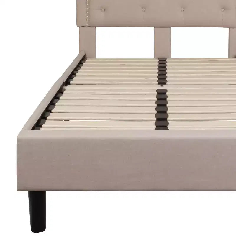 Flash Furniture Brighton Arched Tufted Upholstered Platform Bed