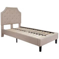 Flash Furniture Brighton Arched Tufted Upholstered Platform Bed